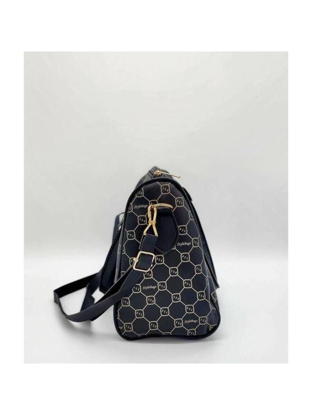 Geometric Print Large Handbag - Picture 10 of 10